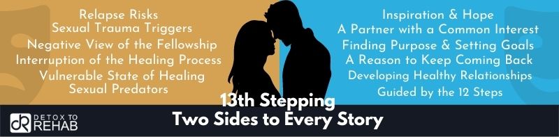 Your Guide to the 13th Step of a 12-Step Program infograph