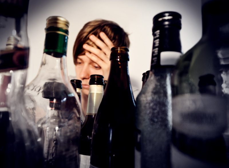 hiding alcohol